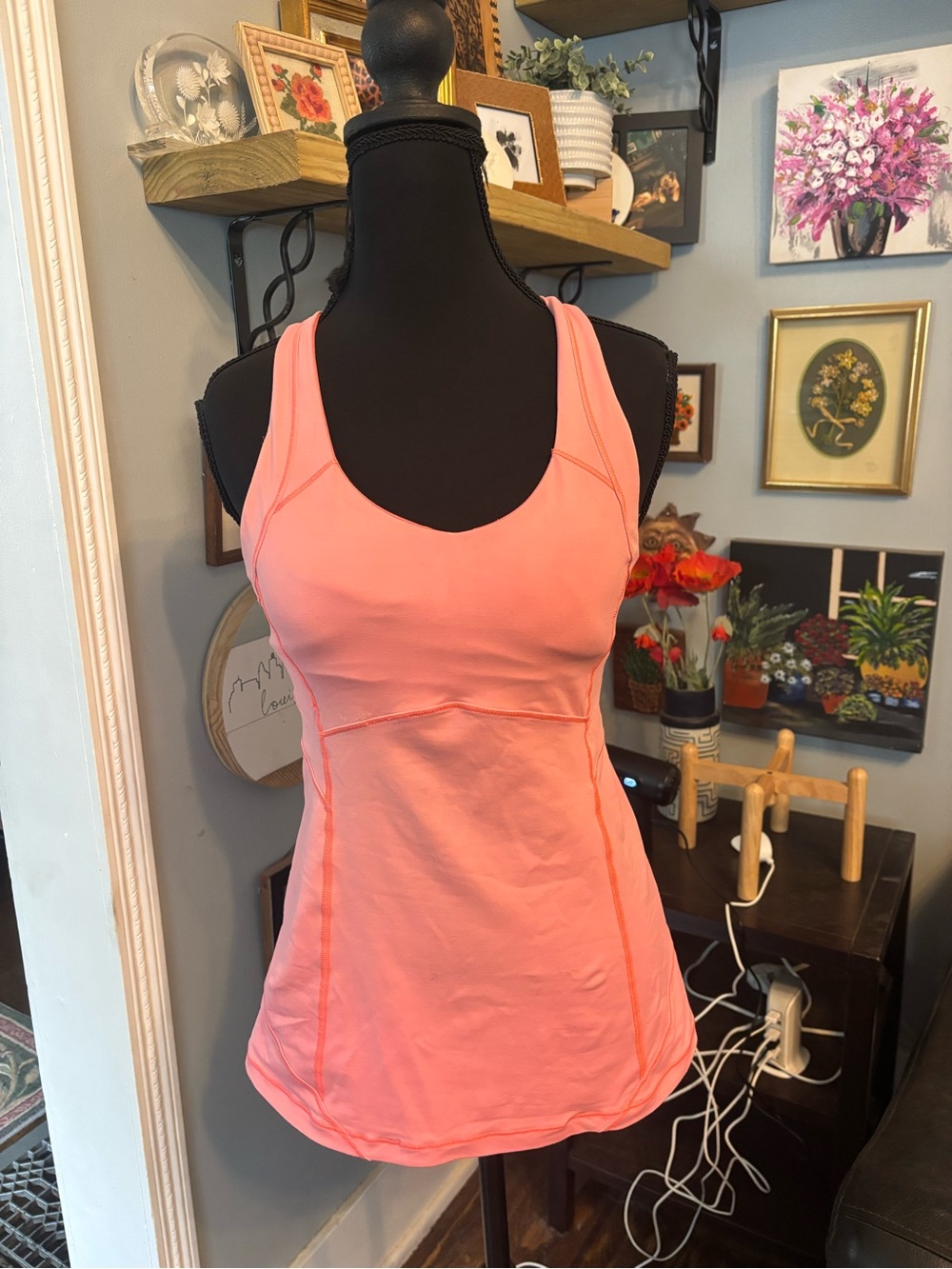 VTG Y2K lululemon crossback tank top yoga athleisure size 6